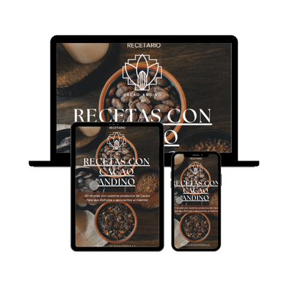 Ebook (Libro Digital <3) 40 Recetas con Cacao Andino