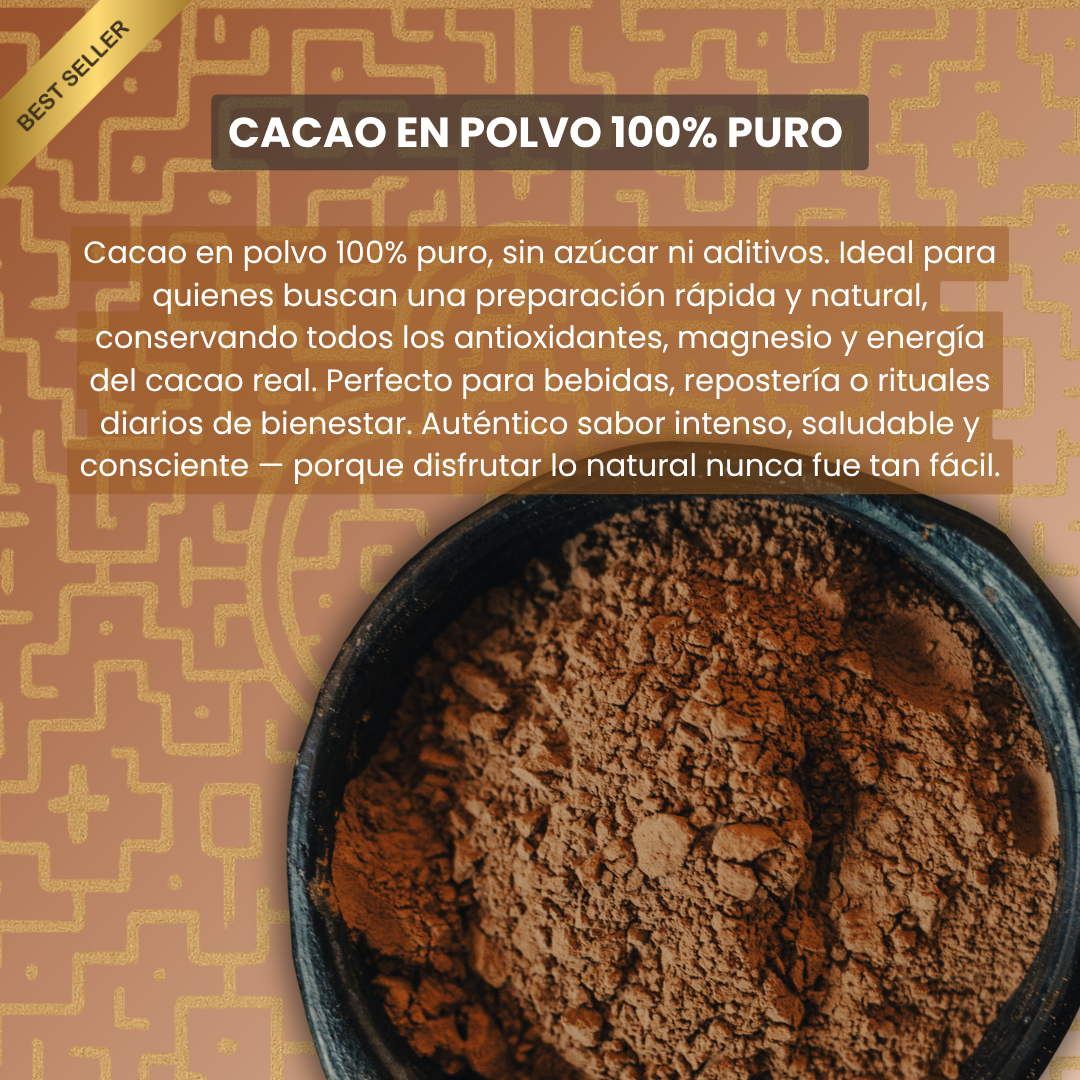 Cacao en Polvo 100% Sin Alcalinizar