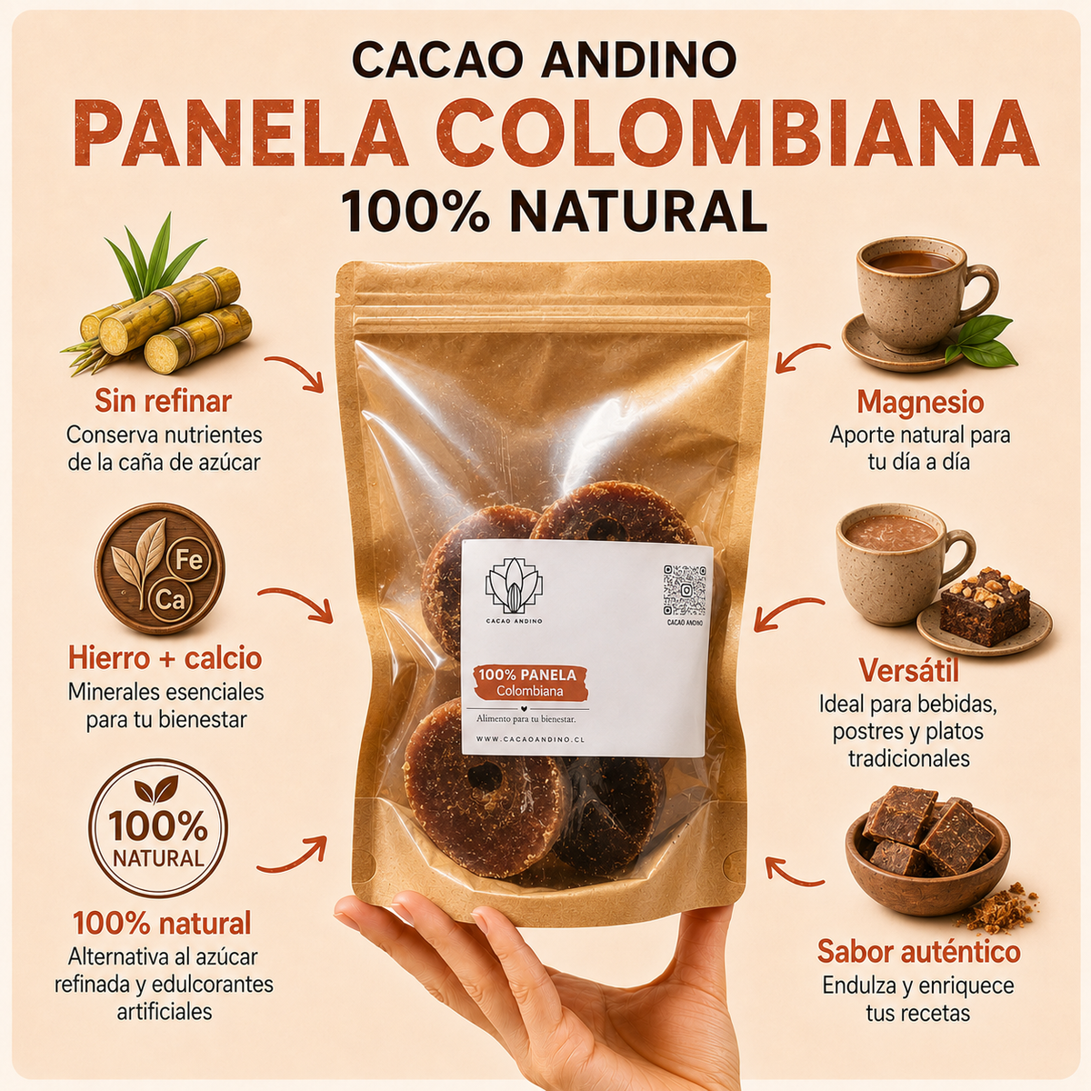 PACK UNIVERSO CACAO ANDINO + ENVÍO GRATIS RM + REGALOS
