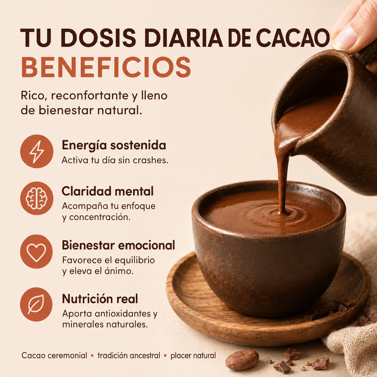 Cacao en Polvo 100% Sin Alcalinizar