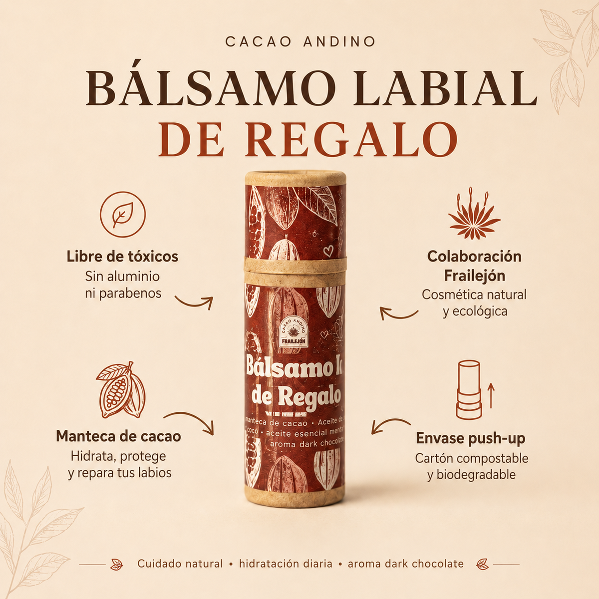 PACK UNIVERSO CACAO ANDINO + ENVÍO GRATIS RM + REGALOS