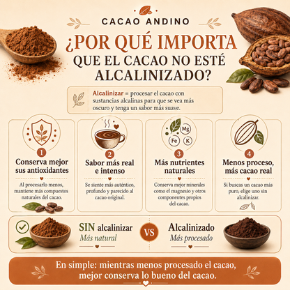 Cacao en Polvo 100% Sin Alcalinizar